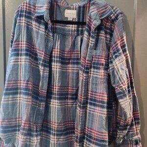 Plaid Fall Over Shirt